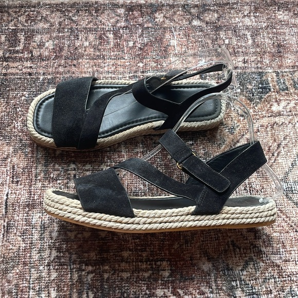 Vince Eliana espadrille suede strappy sandals size 7 - Picture 3 of 6